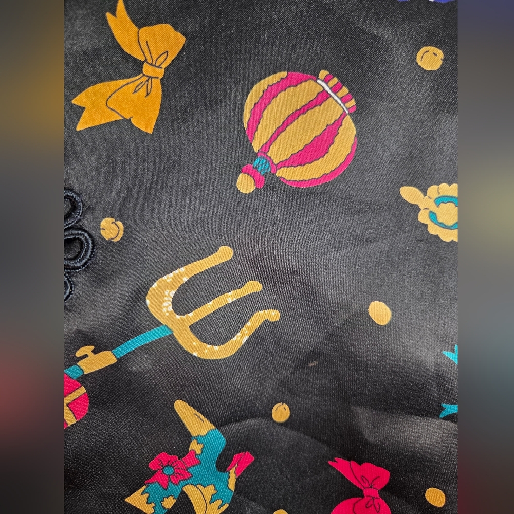 Vintage Diane Von Furstenberg Black Vest Color Authority Retro Artsy Size S - Picture 4 of 5